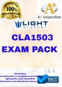 CLA1503 LATEST EXAM PACK 2025 &lbrace;DETAILED QUESTIONS AND ANSWERS&rcub;