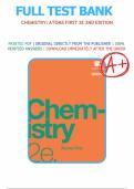 Test Bank For Chemistry&colon; Atoms First 2e 2nd Edition By Edward J&period; Neth&comma; Paul Flowers&comma; Klaus Theopold&comma; Richard Langley&comma; William R&period; Robinson &vert; 9781947172647 &vert; Chapter 1-21