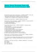 Appian Senior Developer Exam with Questions and Correct Answers 2025&period;