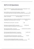 NCTI 2-3 20 Questions Correctly Answered Guaranteed Pass&period;