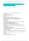 SLHS 340 Exam 4 with Questions and Correct Answers 2025&period;