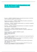 SLHS 305 Exam 2 with Questions and Correct Answers 2025&period;