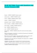 SLH-305 EXAM BUNDLE WITH COMPLETE SOLUTIONS