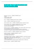 SLHS 305- Test 1 with Questions and Correct Answers 2025&period;