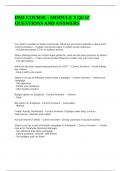 DMI COURSE - MODULE 3 QUIZ QUESTIONS AND ANSWERS