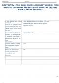 NICET LEVEL 1 TEST BANK EXAM 2025 NEWEST VERSION WITH  UPDATED QUESTIONS AND ACCURATE ANSWETRS ACTUAL  EXAM ALREADY GRADED A&plus;