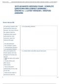 2025 ADVANCED MEDSURG EXAM &vert; COMPLETE  QUESTIONS AND CORRECT ANSWERS &vert;  GRADED A&plus; &vert; LATEST VERSION &vert; VERIFIED  ANSWERS