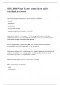 STC 259 Final Exam questions with verified answers