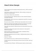 Class E driver Georgia NEWEST 2025&sol;2026 ACTUAL COMPLETE QUESTIONS AND CORRECT DETAILED ANSWERS &lpar;VERIFIED ANSWERS&rpar; &vert;ALREADY GRADED A&plus;