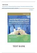 Test Bank for Understanding Pharmacology Essentials for Medication Safety&comma;3rd Edition by M&period; Linda Workman & LaCharity ISBN&semi;978-0323793506 All Chapters Covered&comma;Complete Guide A&plus;&vert;&vert;LATEST VERSION&period;