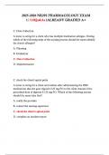 2025-2026 NR293 PHARMACOLOGY EXAM 1&vert;110Qs&As&vert;ALREADY GRADED A&plus;