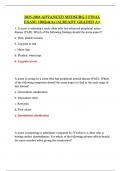 2025-2026 ADVANCED MEDSURG 2 FINAL EXAM&vert;100Qs&As&vert;ALREADY GRADED A&plus;