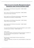 PGA 3&period;0 Level 2 Facility Management Exam Questions with Correct Answers 2025