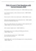 PGA 3&period;0 Level 2 Test Questions with Correct Answers 2025