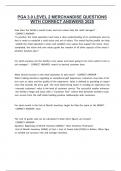 PGA 3&period;0 Level 2 Exam Questions with 100&percnt; Correct Answers &vert; Latest Version &lpar;2025&sol;2026&rpar; Expert Verified