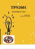 TPN2601 Assignment 3 2025