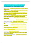 WGU D184 Standard-Based Assessment Exam &vert; Actual Questions and Answers&vert;&vert;New Update