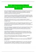 CLC -222 Contracting Officer's Representatives Tests Solved Correctly To Score A&plus;