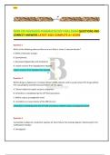 NURS 676 ADVANCED PHARMACOLOGY FINAL EXAM QUESTIONS AND CORRECT ANSWERS LATEST 2025 COMPLETE A&plus; SCORE