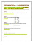 NURS 676 ADVANCED PHARMACOLOGY FINAL EXAM QUESTION AND ANSWERS LATEST 2025-2026 100&percnt; VERIFIED ANSWERS