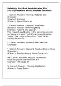 Relativity Certified Administrator RCA &lpar;v6&period;10&rpar;Questions With Complete Solutions