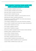 Yoga teacher training study guide with 100&percnt; verified answers &vert; solved