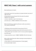 MNGT 482 Exam 1 with correct answers