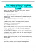 Yoga teacher training 200 hour Exam Questions With Already Solved Correctly Answers
