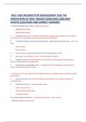 WGU C468 INFORMATION MANAGEMENT AND THE APPLICATION OF TECH- NOLOGY EXAM 2025-2026 NEW UPDATE QUESTIONS AND CORRECT ANSWERS&period;pdf