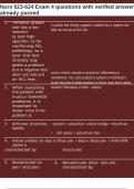 Nurs 623-624 Exam 4 questions with verified answers already passed