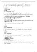 CHS PRACTICE EXAM QUESTIONS & ANSWERS