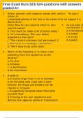 Final Exam Nurs 623&sol; 624 questions with answers graded A&plus;