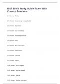 BLE 25-02 Study Guide Exam With Correct Solutions&period;