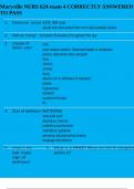 Maryville NURS 624 exam 4 CORRECTLY ANSWERED TO PASS