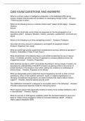 C400 EXAM QUESTIONS AND ANSWERS