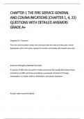 CHAPTER 1 THE FIRE SERVICE GENERAL AND COMMUNICATIONS &lpar;CHAPTER 1&comma; 4&comma; 22&rpar; QUESTIONS WITH DETAILED ANSWERS GRADE A&plus;&period;pdf