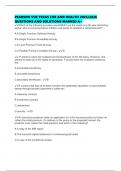 PEARSON VUE TEXAS LIFE AND HEALTH 2025&sol;2026 QUESTIONS AND SOLUTIONS MARKED A&plus;