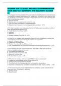 PEARSON VUE TEXAS LIFE AND HEALTH COMPREHENSIVE EXAM 2025&sol;2026 QUESTIONS AND SOLUTIONS MARKED A&plus;