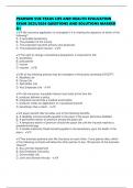 PEARSON VUE TEXAS LIFE AND HEALTH EVALUATION EXAM 2025&sol;2026 QUESTIONS AND SOLUTIONS MARKED A&plus;