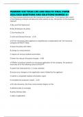 PEARSON VUE TEXAS LIFE AND HEALTH FINAL PAPER 2025&sol;2026 QUESTIONS AND SOLUTIONS MARKED A&plus;