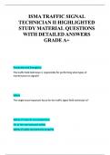 ISMA TRAFFIC SIGNAL TECHNICIAN II HIGHLIGHTED STUDY MATERIAL QUESTIONS AND VERIFIED ANSWERS &vert; GRADE A &vert; 100&percnt; CORRECT &lpar;NEWEST 2025 &sol; 2026 UPDATE&rpar;&period;