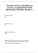 TRAFFIC SIGNAL TECHNICIAN &lpar;LEVEL 11&rpar; QUESTIONS AND VERIFIED ANSWERS &vert; GRADE A &vert; 100&percnt; CORRECT &lpar;NEWEST 2025 &sol; 2026 UPDATE&rpar;&period;