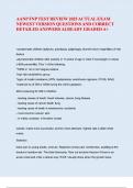 AANP FNP TEST REVIEW 2025 ACTUAL EXAM NEWEST VERSION QUESTIONS AND CORRECT DETAILED ANSWERS ALREADY GRADED A&plus;