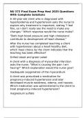 NU 372 Final Exam Prep Hesi 2025 Questions With Complete Solutions