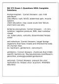 NU 372 Exam 1 Questions With Complete Solutions