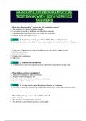 "Harvard Law Program Vocabulary Test Bank&colon; 50&plus; MCQs with Verified Answers &lpar;2025&rpar; and STUDY GUIDE &ndash; Legal Systems&comma; Theories & Terminology