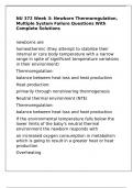 NU 372 Week 3&colon; Newborn Thermoregulation&comma; Multiple System Failure Questions With Complete Solutions