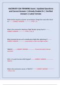 AA&sol;ENVOY CSA TRAINING Exam &vert; Updated Questions and Correct Answers &vert; Already Graded A&plus; &vert; Verified Answers &vert; Latest Version