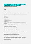 EMT- 101 CHAPTER 39 PRE-TEST WITH ALL CORRECT & VERIFIED ANSWERS 