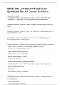 MPJE- MD Law Review Final Exam Questions And All Correct Answers&period;